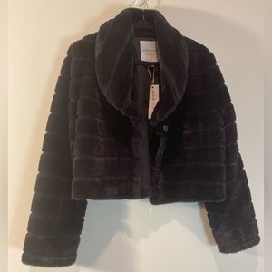 NWT Janie & Jack faux fur coat. Girls 10-12